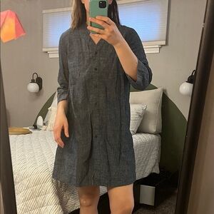 Eileen Fisher Chambray Denim Dress